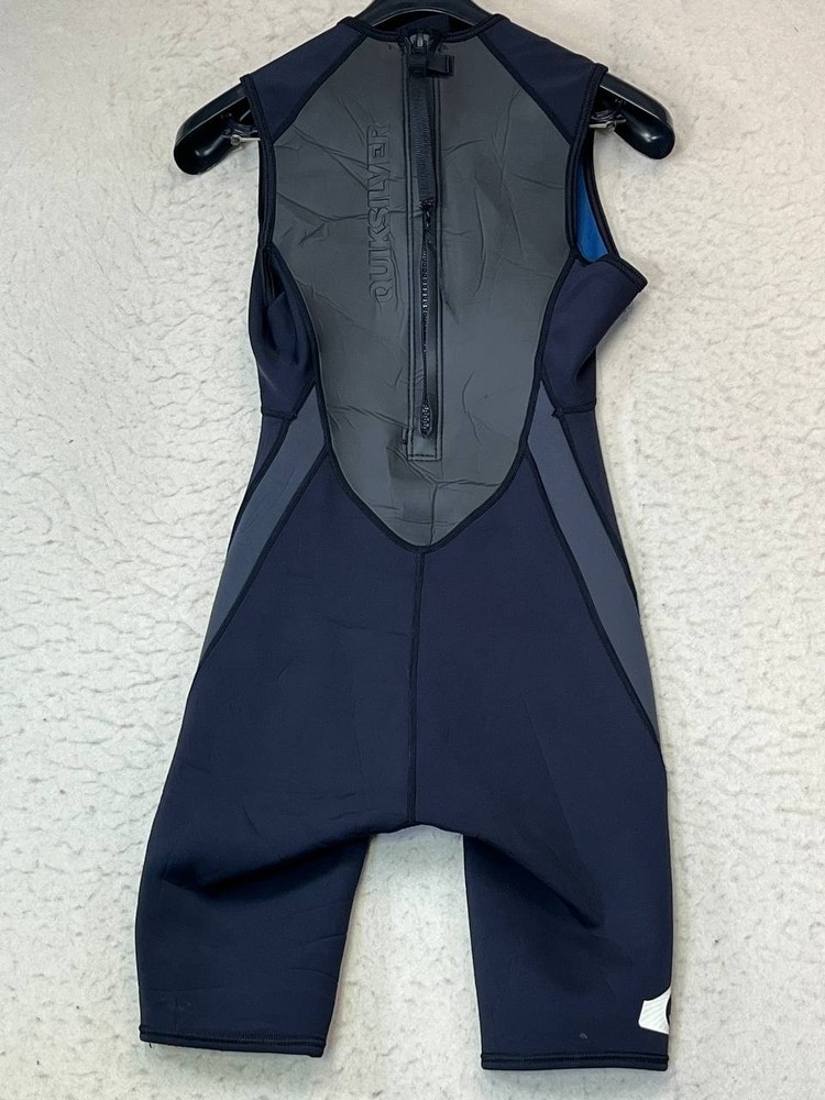 Quicksilver Syncro 2:1 mm Shorty wetsuit men Medium solid black surf suit M/50