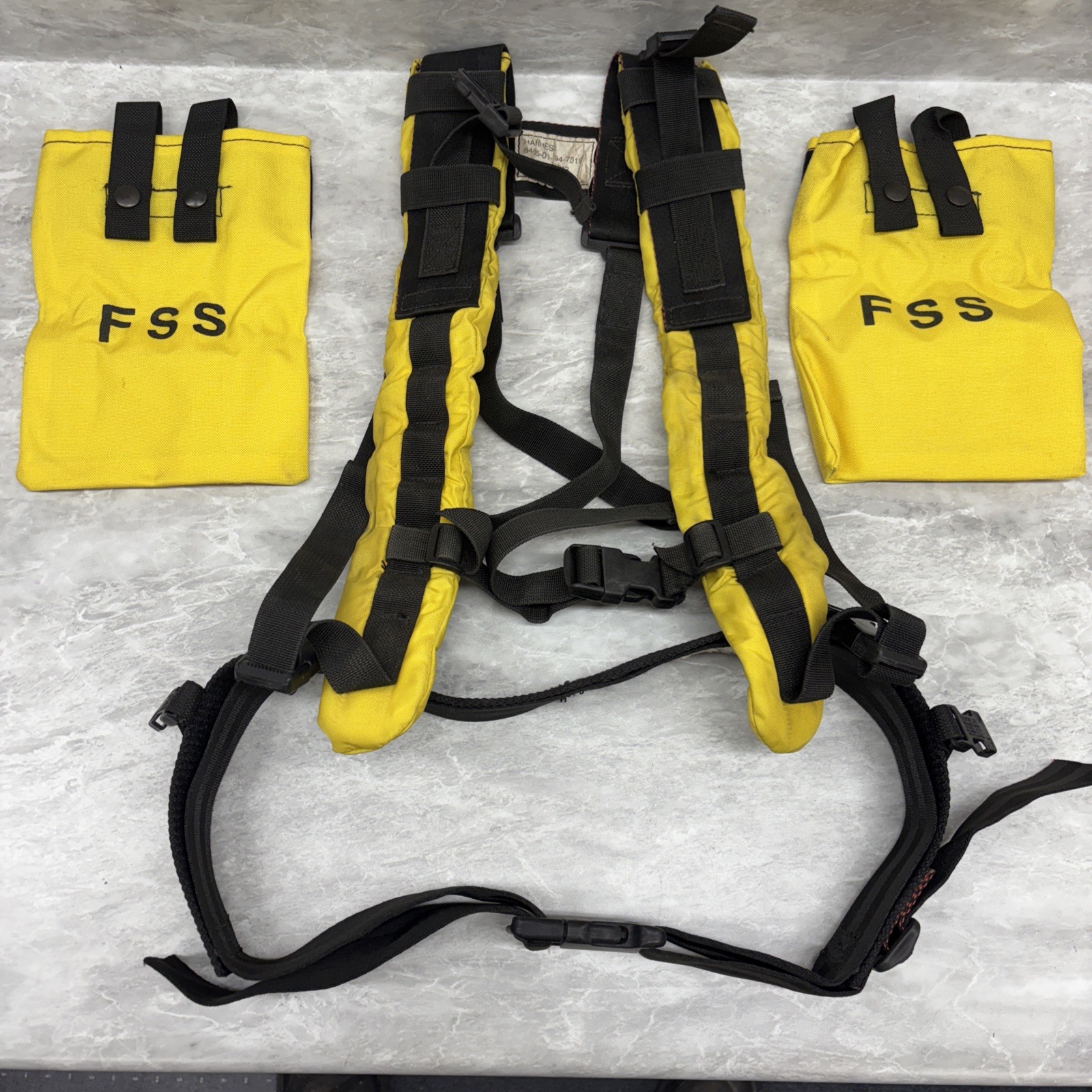 VTG US Forest Service Supply FSS Firefighter Harness, Belt, (2)Canteen Pouches