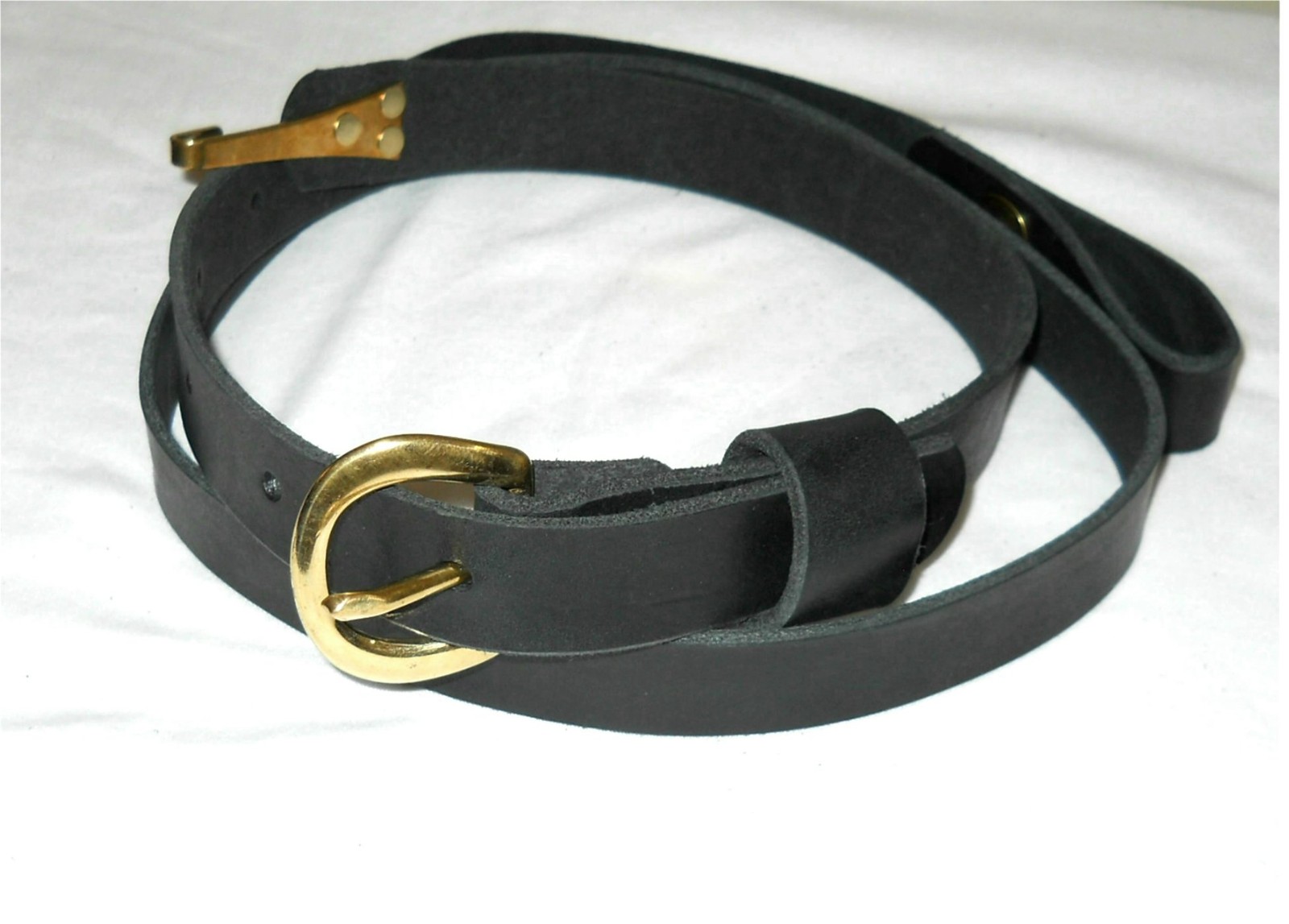 SAM BROWN STYLE SHOULDER STRAP FOR CIVIL WAR BELT - BLACK OR BROWN