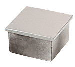 CRL SA10BS Brushed Stainless 1-1/2" Square Flat End Cap