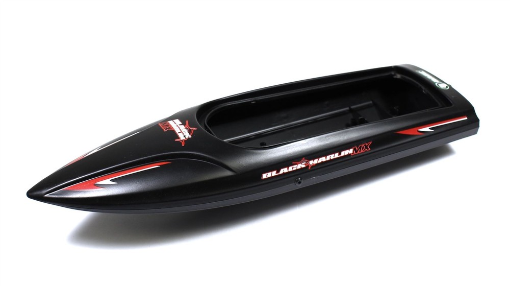 Rage R/C - Replacement Hull w/ Hardware; Black Marlin MX