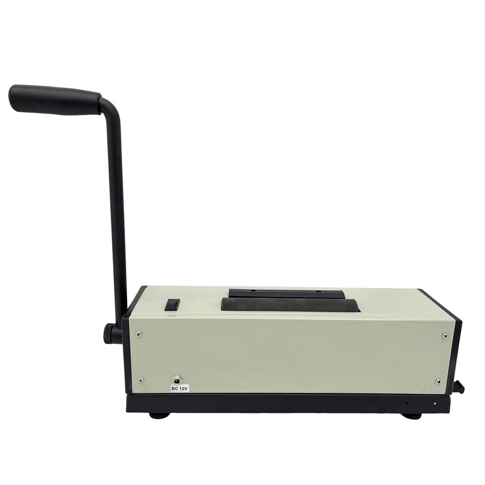 110V Desk Calendar Notebook Maker Plastic Spiral Coil Binding Machine Binder