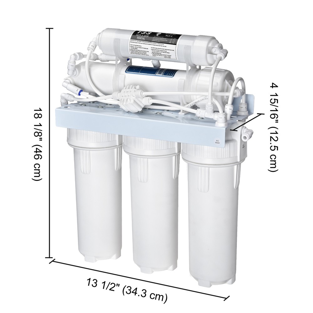 5 Stage Reverse Osmosis Drinking Water System RO Home Purifier "Complete System"