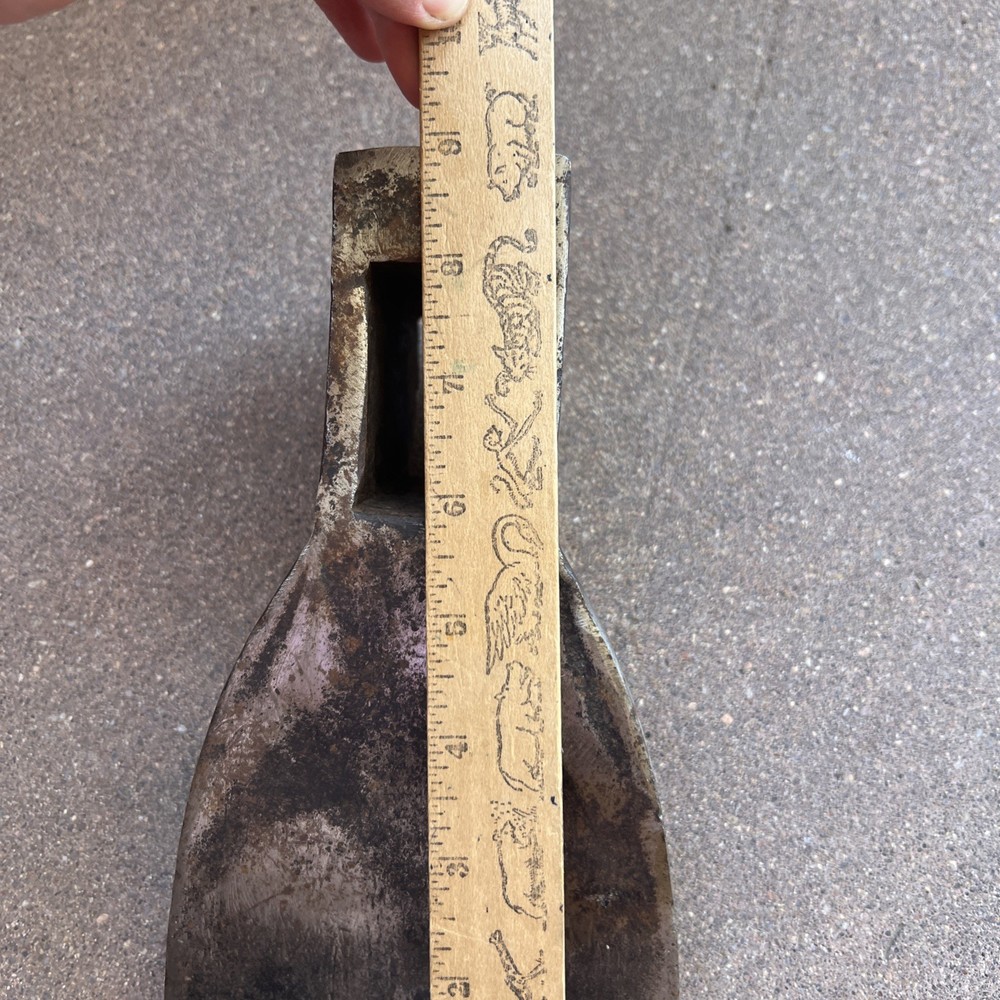 Vintage Rustic Adze Head,Old Carpenter Timber Framing Hewing Tool 9 In