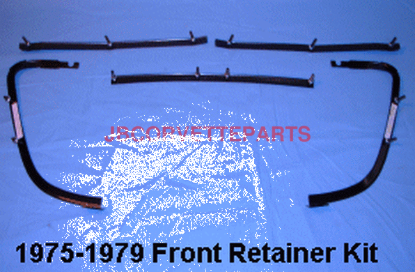 1975 thru 1979 Corvette Front Bumper Retainer 5pc SetNEW