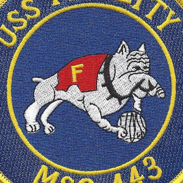 USS Fidelity MSO-443 Minesweeper Ship Patch