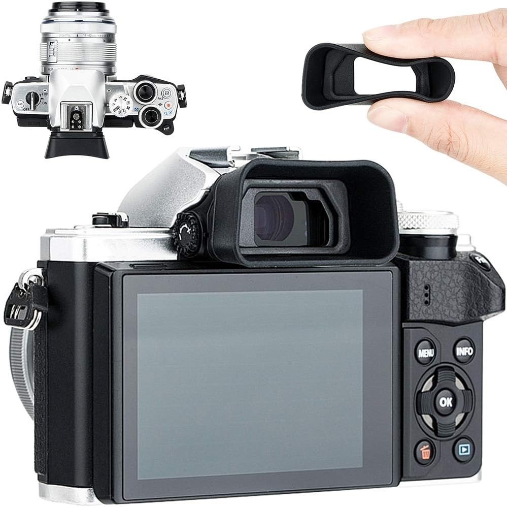 Silicon Camera Viewfinder Eyecup for Olympus OM System Mirrorless Cameras