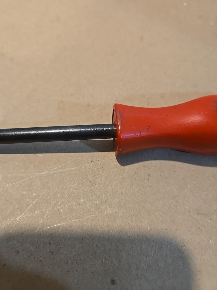 Mac Tools 1/4" Magnetic Bit Driver Red Handle USA MISSING END CAP PM84A