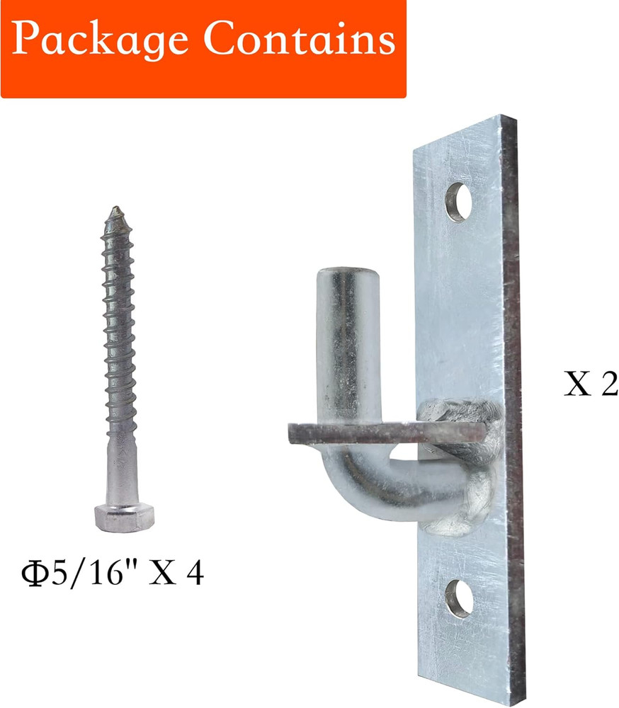 Wall Mount Gate Hinge, Sturdy Fence Gate Hinges Fence Post Chain Link Gate Hinge