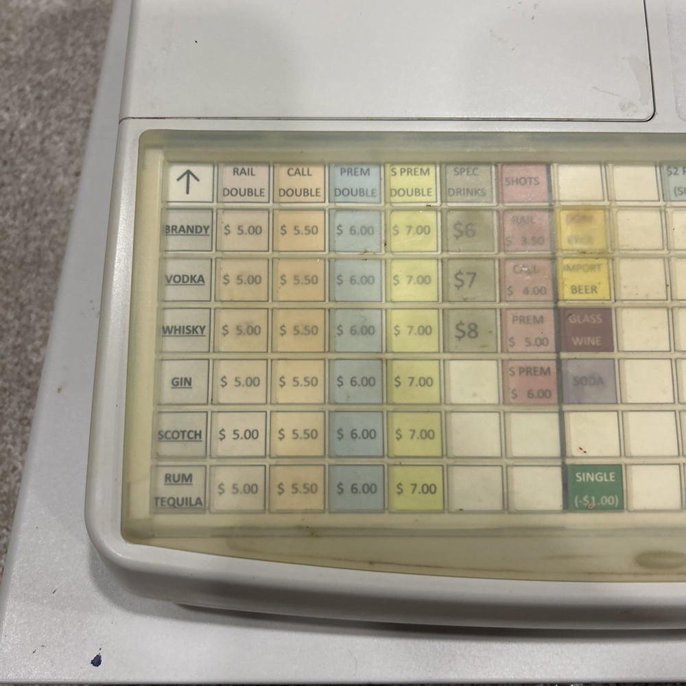 Sharp XE-A302 Electronic Cash Register & No Key