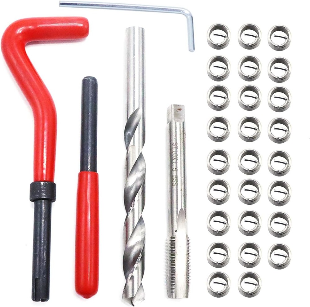 Durable 30-Piece M10 Thread Insert Kit - Essential for Automotive Repairs