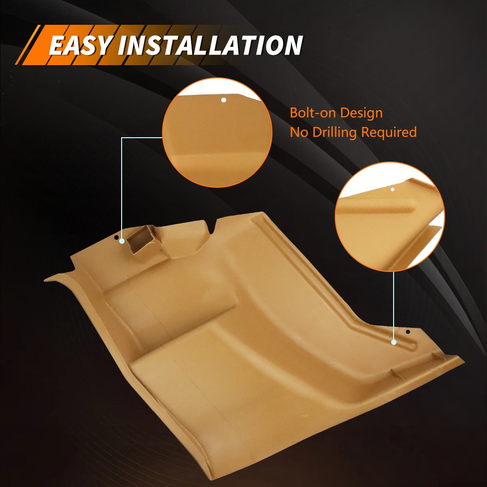 For 72-81 Camaro Firebird L&R Lower Plastic Rear Armrest Seat Side Panels Tan