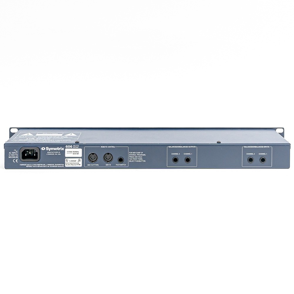 Symetrix 606 Delay F/X Machine - Stereo Rackmount Studio Delay