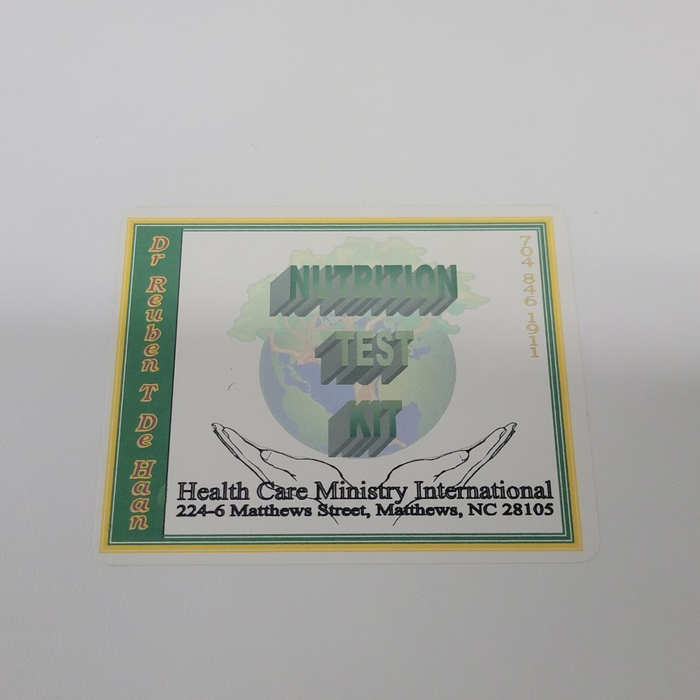 Nutritional Test Kit Elemental 149 Vials HCMI De Haan Practitioner Set