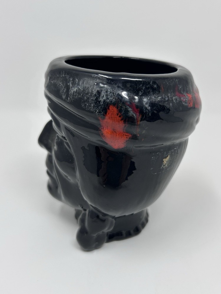 Vintage Native Head Figurine Vase