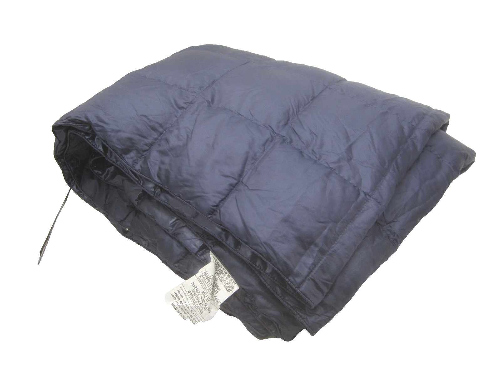 Blue Ridge Home Fashions Down Throw Camping Blanket Packable Lightweight Down