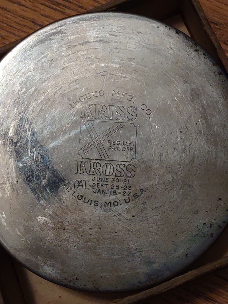 1927 Kriss Kross Stropper Vintage RAZOR BLADE SHARPENER
