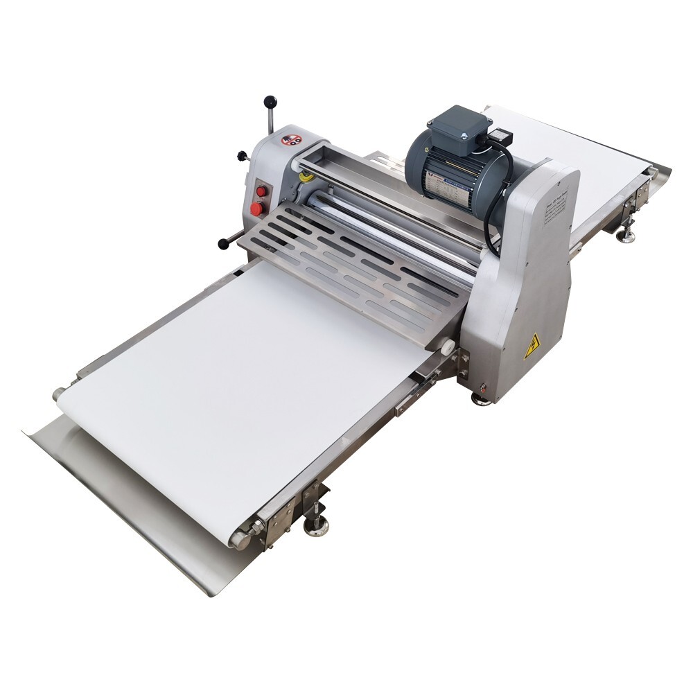 110V Commercial Dough Sheeter Roller 600mm Dough Rolling Machine