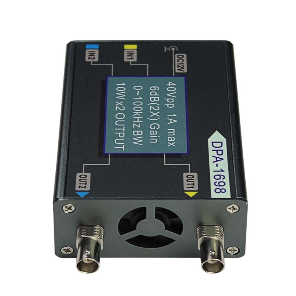 For JUNTEK DPA-1698 DDS Function signal Generator 40Vpp 2CH