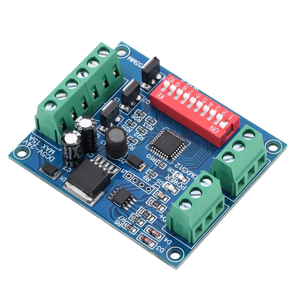 3CH Channel DMX512 Decoder 15A RGBW Controller led stage Dj lighting CMOS Output