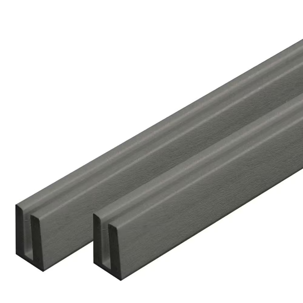 4 Ft. Nantucket Gray Vinyl Lattice Cap (2-Pack)