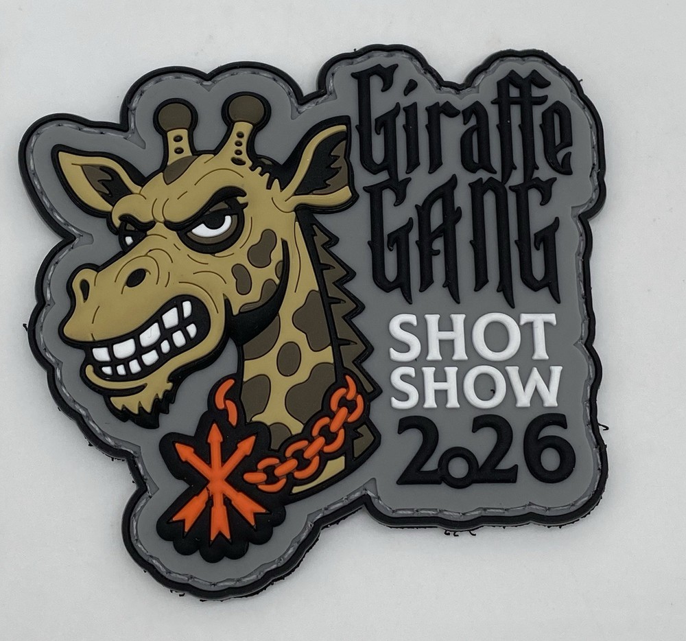 SHOT Show 2026 Unity Tactical “Giraffe Gang” PVC Patch, Hook & Loop, NEW!