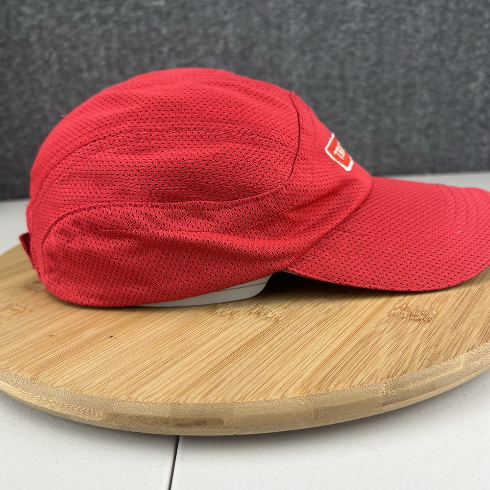 Troon Golf Hat Cap Strapback Adjustable Red Gizmo Jersey Mesh Lightweight Logo