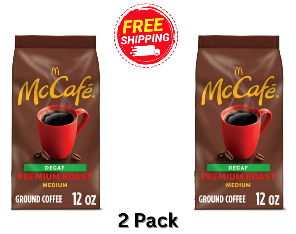 2 Pack - McCafe Premium Roast Decaf, Medium Roast, Ground Coffee, 12 oz
