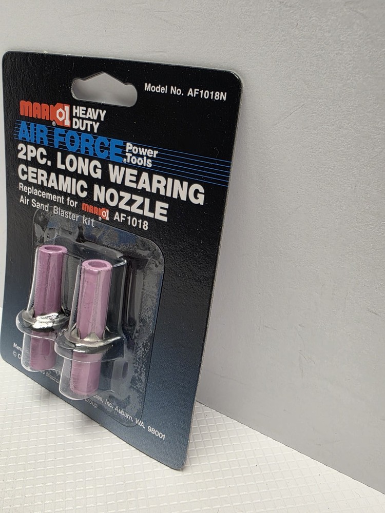 Mark I AF1018N Ceramic Nozzle Set 2pc Replacement for AF1018 Sand Blaster