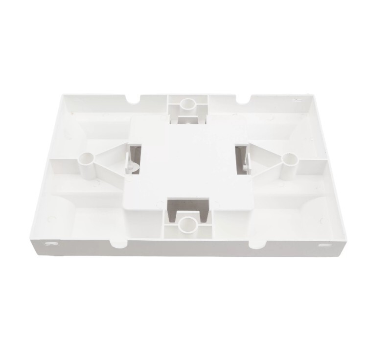 LMT White Vinyl Mailbox Support Bracket