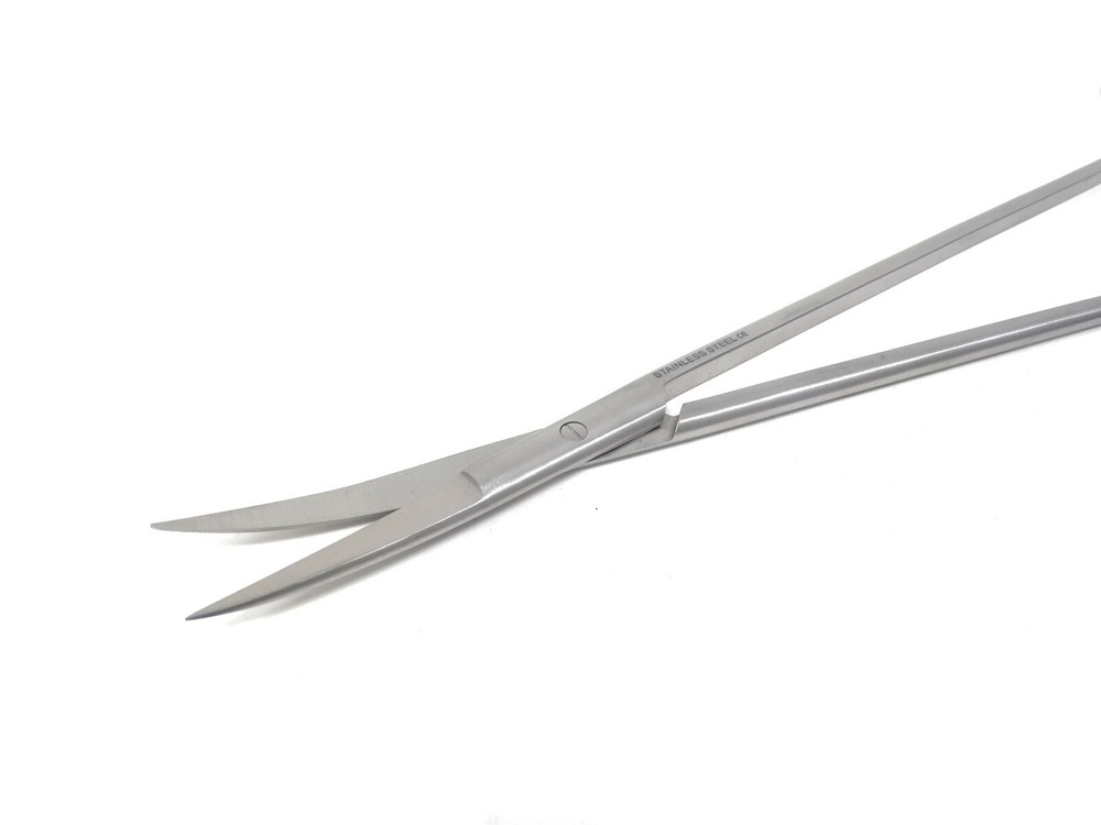 Aquascaping Fish Aquarium Cleaning Scissors Curved 12" Sharp/Sharp, Long Handle