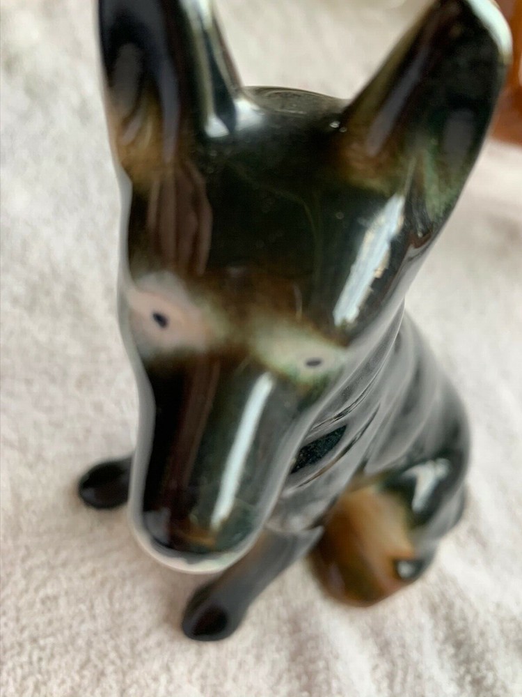 German Shepherd 6” Ceramic Dog