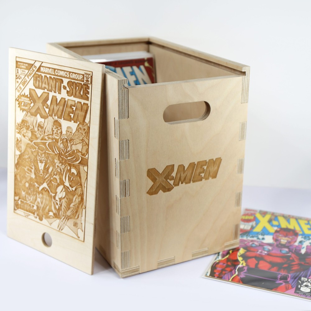X-MEN Marvel Timber Comic Storage Box *Comics Not Included