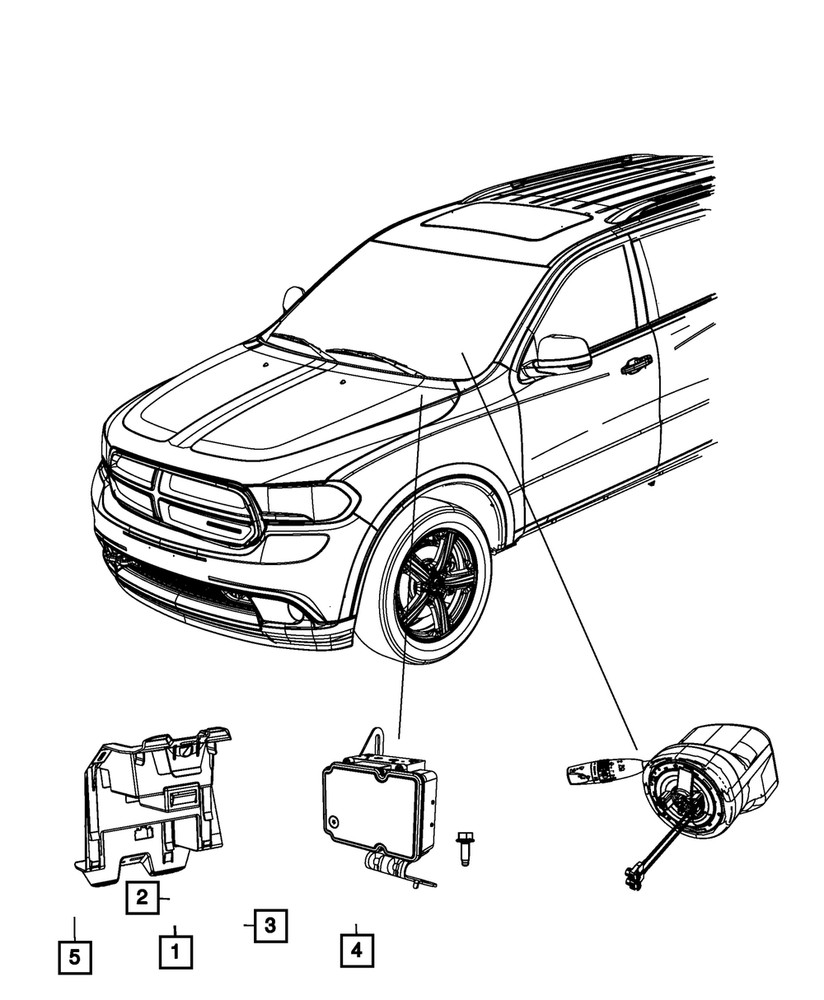 Genuine Mopar Anti-Lock Brake System Module 68309728AC