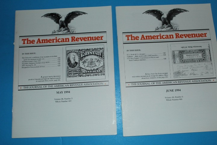 The American Revenuer Journal 1994 FULL Year BlueLakeStamps Outstanding content!