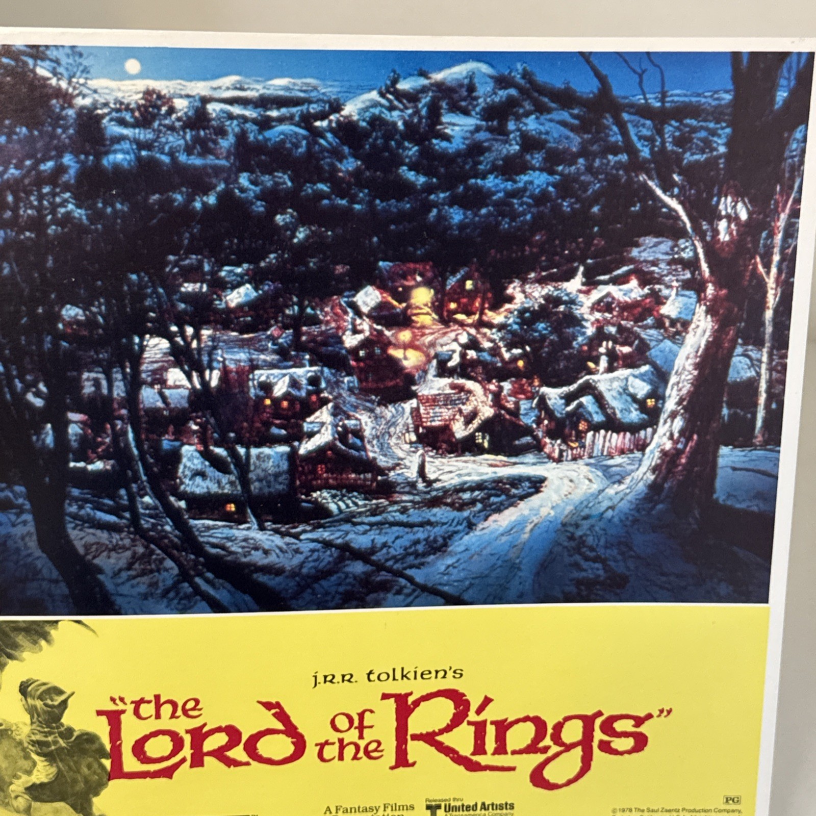 Original 1978 THE LORD OF THE RINGS Movie Lobby Cards -11x14- Set Of 3