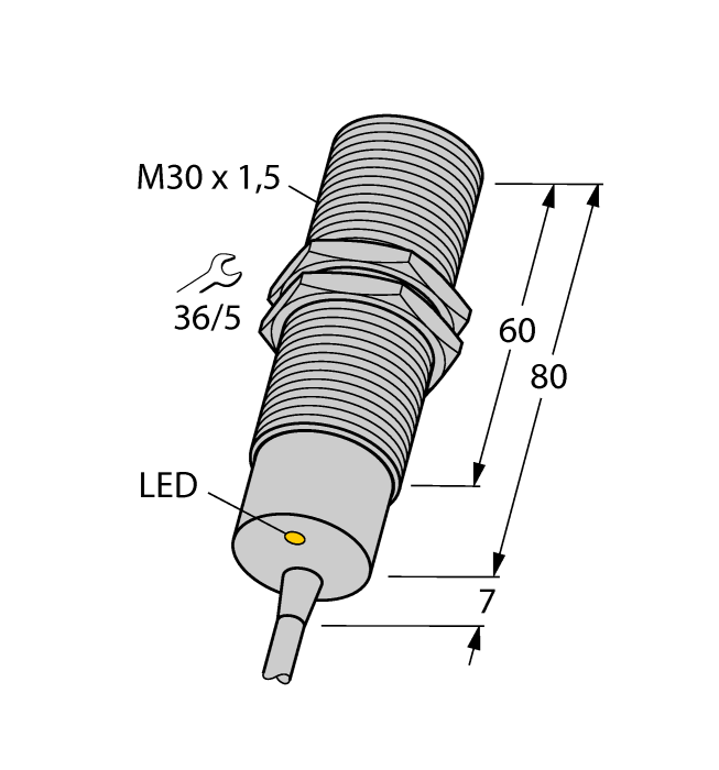 TURCK BI10-M30-AP6X/S120 4617010 Inductive sensor PNP #