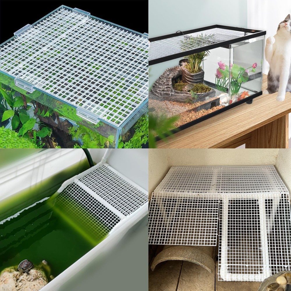 Plastic Aquarium Divider Grid for Fish Tank Filter - Egg Crate Separator