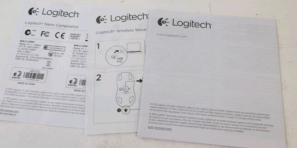 Logitech MK550 Wireless Wave Keyboard Mouse Combo W/ Box.