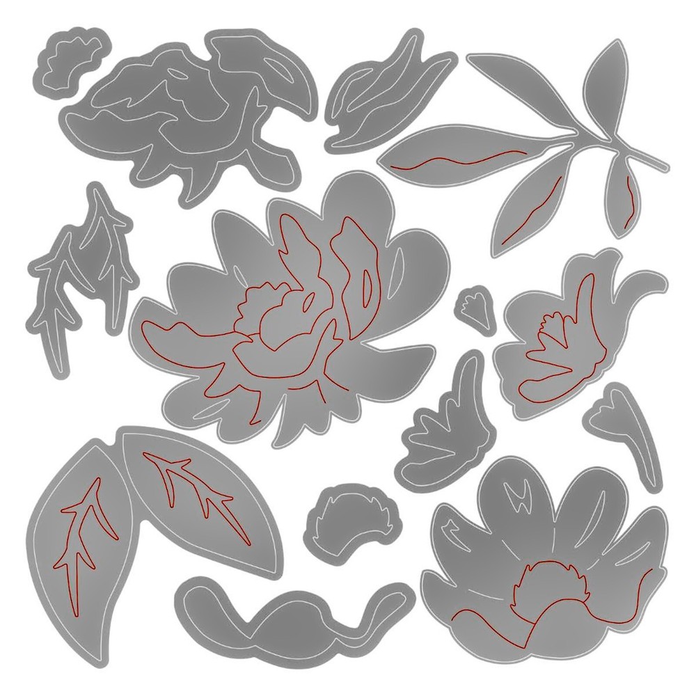 Sizzix Thinlits Layered Summer Flowers 14pc #665891 Retail $20.99 by Lisa Jones