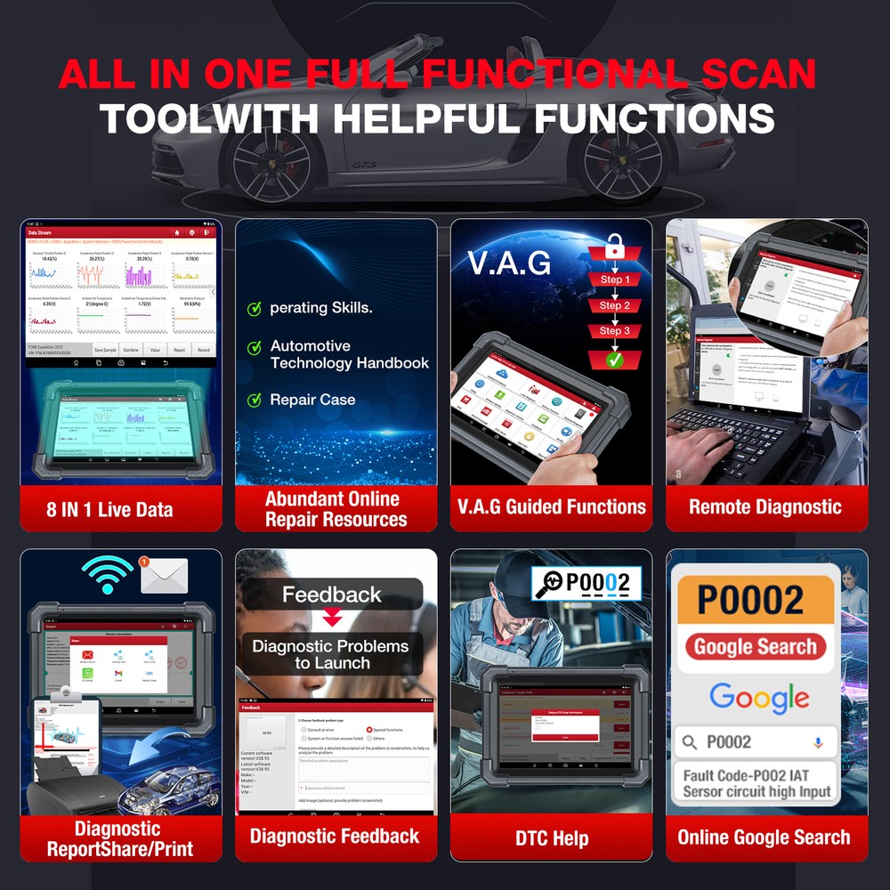 2024 LAUNCH X431 PRO TT Bidirectional Key Coding OBD Scanner Car Diagnostic Tool