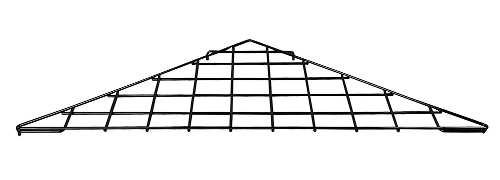 Display Grid Rack Two 2x6 ft Panel V Unit Stand Retail Shelf & Hangrail Included