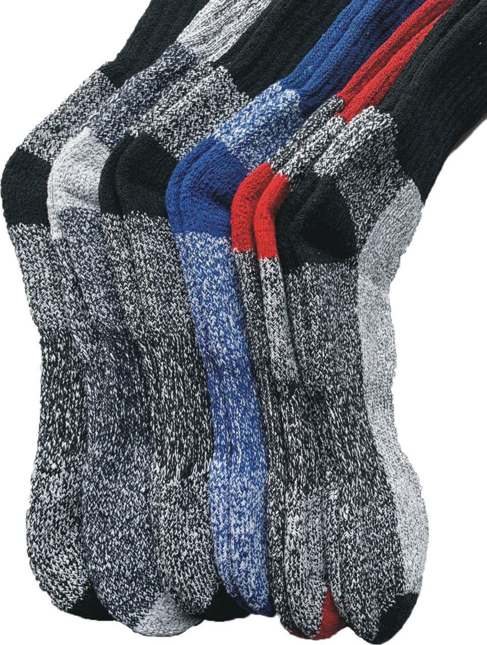 6 Pairs Merino Wool Socks Mens Thermal Socks Insulated for Cold Weather 10-13