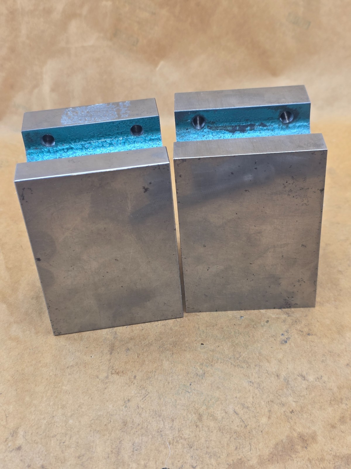 TWO USED TAFT PEIRCE V-BLOCKS MACHINIST TOOLING 4 X 3X 3