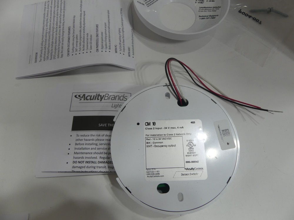 Lithonia Lighting CM 10 Sensor Switch White