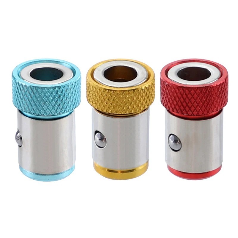6 x Screwdriver Head Magnetic Ring Pivoting Bit Tip Screw Holder Magnetizer