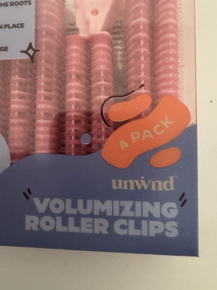 Hair Roller Clips Volumizing 4 Pack No Heat Damage for adding Volume