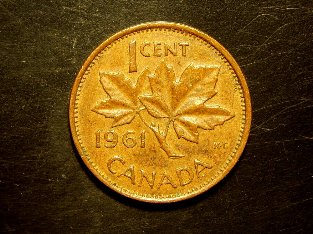 CANADA 1961 ONE CENT COIN # 7