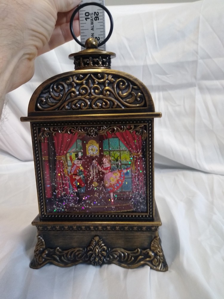 Clara &The Nutcracker Light Up Musical Snow Globe USB Or Battery Operated