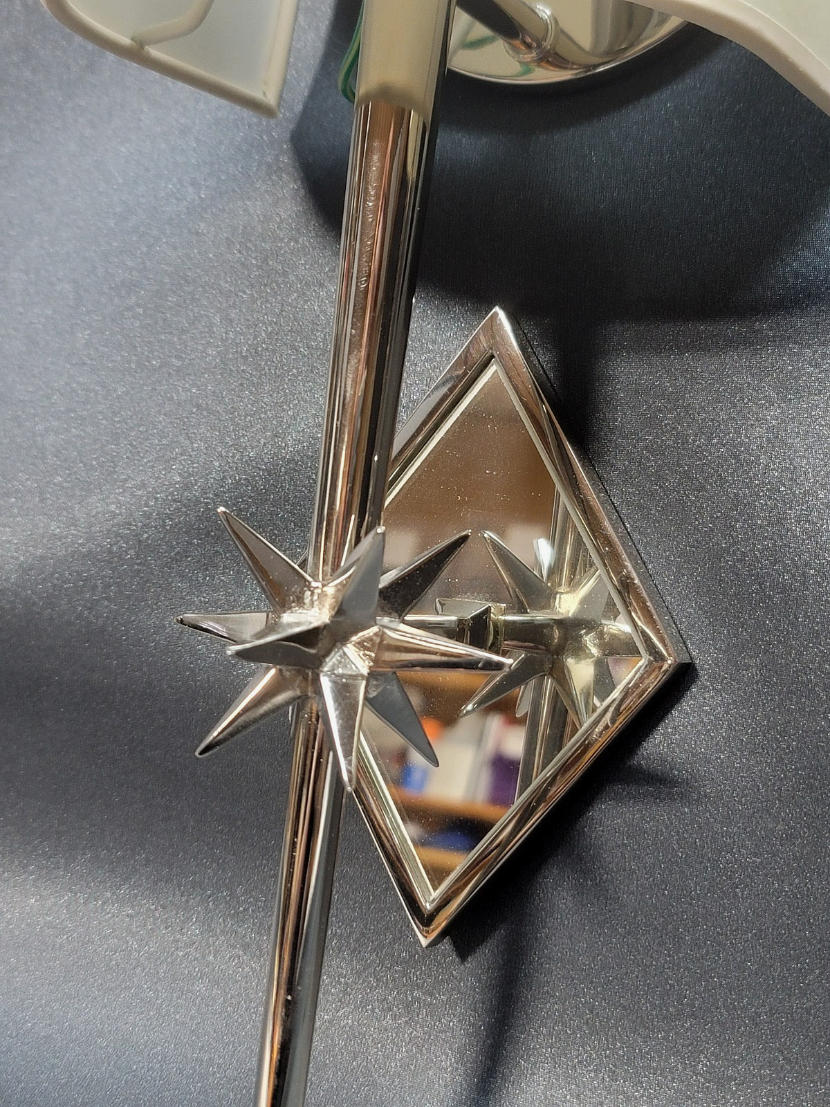 Pair of Visual Comfort Signature Etoile Wall Sconces Polished Nickel Finish 17"